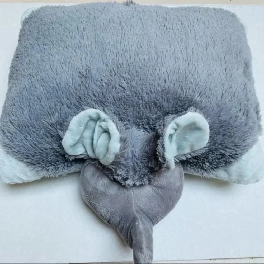 Elephant Pillow Pets Plush Stuffed Animal Kids Toy Cuddle Gift Travel Vacation